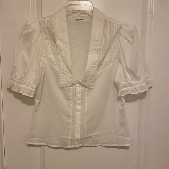 Reformation Hara White Top S - Picture 4 of 11